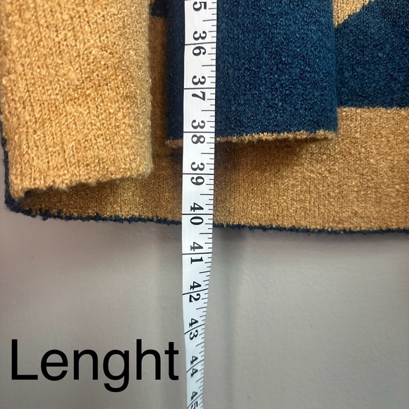 Misook Geometric Knit Oversized Open-Front Cardigan Sz L/XL - Picture 11 of 12